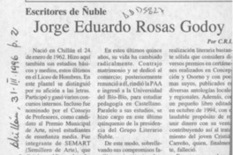 Jorge Eduardo Rosas Godoy  [artículo] C. R. I.
