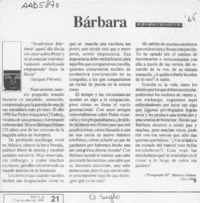 Bárbara  [artículo] Bernardo Chandía Fica.