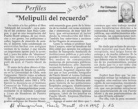 "Melipulli del recuerdo"  [artículo] Edmundo Johnson Fiedler.