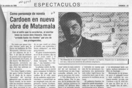 Cardoen en nueva obra de Matamala  [artículo].