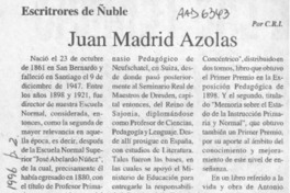 Juan Madrid Azolas  [artículo] C. R. I.
