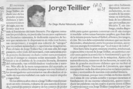 Jorge Teillier  [artículo] Diego Muñoz Valenzuela.