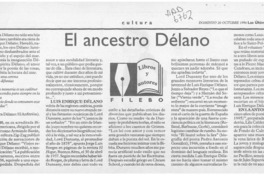 El ancestro Délano  [artículo] Filebo.
