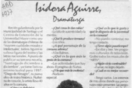 Isidora Aguirre, dramaturga  [artículo].