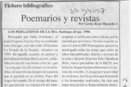 Poemarios y revistas  [artículo] Carlos René Ibacache I.