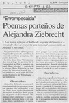 Poemas porteños de Alejandra Ziebrecht  [artículo].