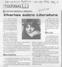 Charlas sobre literatura  [artículo].