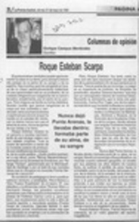Roque Esteban Scarpa  [artículo] Enrique Campos Menéndez.