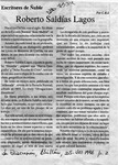 Roberto Saldías Lagos  [artículo] C. R. I.