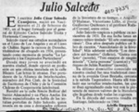 Julio Salcedo  [artículo] Adolfo Simpson T.