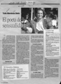 El poeta de la sensualidad  [artículo] Cecilia Díaz Retamales.