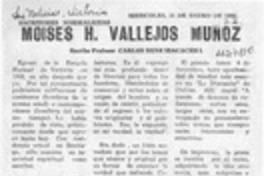 Moisés H. Vallejos Muñoz  [artículo] Carlos René Ibacache I.