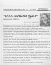 "Todo Juvencio Valle"  [artículo] José Vargas Badilla.