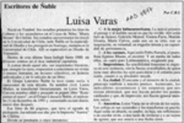 Luisa Varas  [artículo] C. R. I.