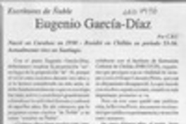 Eugenio García Díaz  [artículo] C. R. I.