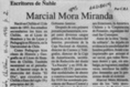 Marcial Mora Miranda  [artículo] C. R. I.