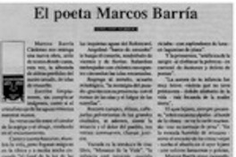 El poeta Marcos Barría