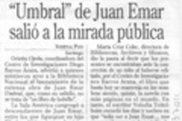 "Umbral" de Juan Emar salió a la mirada pública