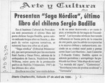 Presentan "Saga Nórdica", último libro del chileno Sergio Badilla  [artículo].
