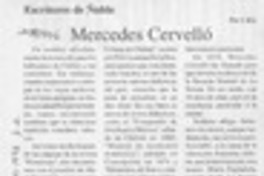 Mercedes Cervelló  [artículo] C. R. I.