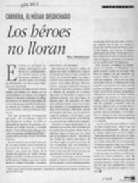 Los héroes no lloran  [artículo] Mili Rodríguez.
