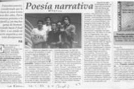 Poesía narrativa  [artículo] P. E.