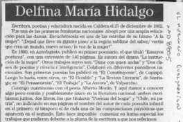 Delfina María Hidalgo  [artículo] Adolfo Simpson T.