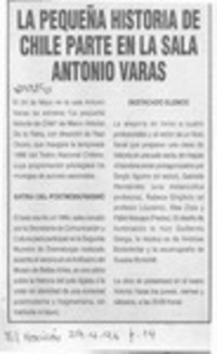 La Pequeña historia de Chile parte en la sala Antonio Varas