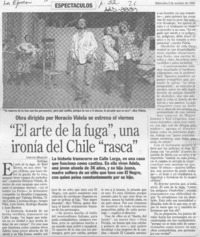 "El arte de la fuga", una ironía del Chile "rasca"  [artículo] Lisette Maillet.