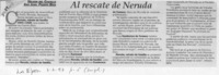 Al rescate de Neruda  [artículo] Nelson del Castillo.