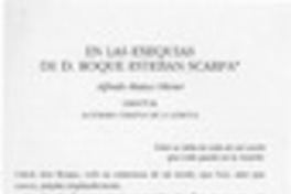 En las exequias de D. Roque Esteban Scarpa  [artículo] Alfredo Matus Olivier.