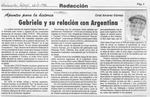Gabriela y su relación con Argentina  [artículo] Oriel Alvarez Gómez.
