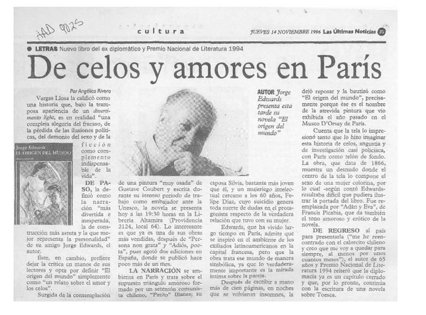De celos y amores en París  [artículo].