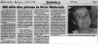 UDA edita obra póstuma de Héctor Maldonado  [artículo].