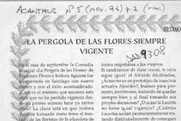 La pérgola de las flores siempre vigente  [artículo] Manuel Arellano Núñez.