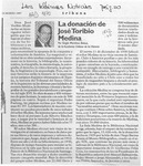 La donación de José Toribio Medina  [artículo] Sergio Martínez Baeza.
