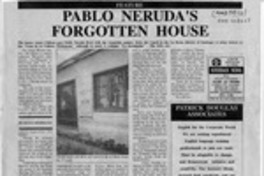 Pablo Neruda's forgotten house  [artículo].