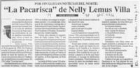 "La pacarisca" de Nelly Lemus Villa  [artículo] Oscar Aguilera.