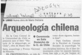 Arqueología chilena  [artículo].