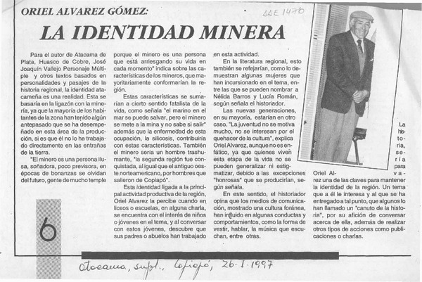 La Identidad minera  [artículo].
