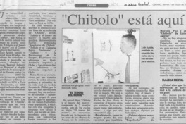 "Chibolo" está aquí  [artículo].