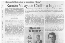 "Ramón Vinay, de Chillán a la gloria"  [artículo].