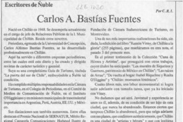 Carlos A. Bastías Fuentes  [artículo] C. R. I.