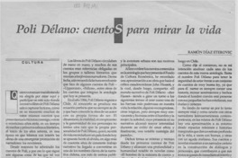 Poli Délano, cuentos para mirar la vida  [artículo] Ramón Díaz Eterovic.