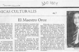 El Maestro Oroz  [artículo].