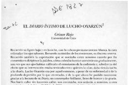 El diario íntimo de Lucho Oyarzún