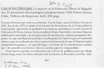 La masacre en la Federación obrera de Magallanes  [artículo] Luis Moulian E.
