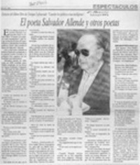 El Poeta Salvador Allende y otros poetas  [artículo].