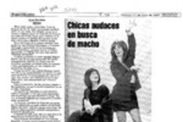 Chicas audaces en busca de macho  [artículo] Carmen Gloria Muñoz.