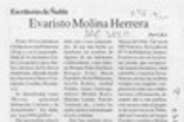 Evaristo Molina Herrera  [artículo] C. R. I.